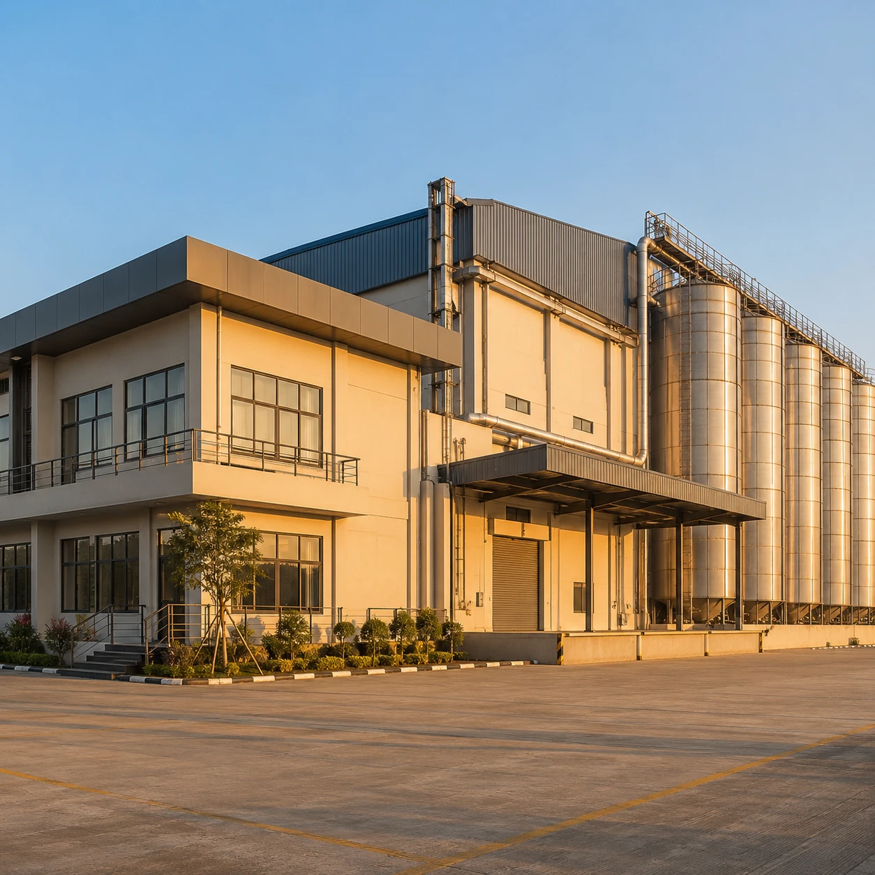 Exterior of a working roller flour mill